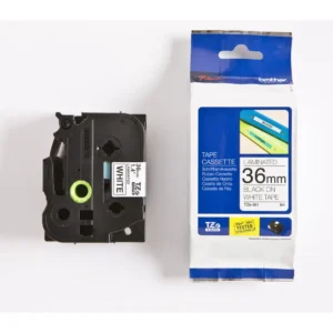 Brother TZe tape 36mmx8m black/white
