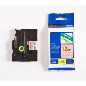 TZe tape 12mmx8m black/neon orange