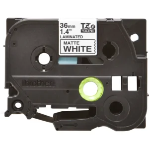 Brother TZe tape 36mm black/white mat