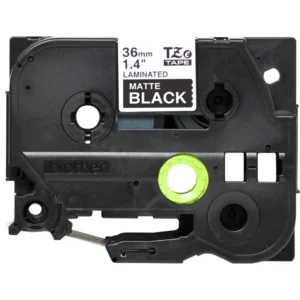 Brother TZe tape 36mm white/black mat