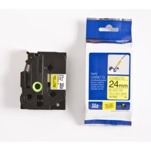TZe tape 24mmx8m flexible black/yellow