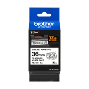 TZeS tape 36mmx8m strong black/white