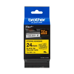 TZeS tape 24mmx8m strong black/yellow