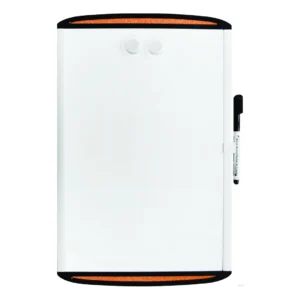 Whiteboard magnetisk 28x43cm med korkstrip
