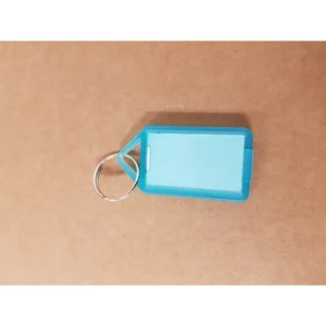 Nyckelbricka No.12 transparent blå