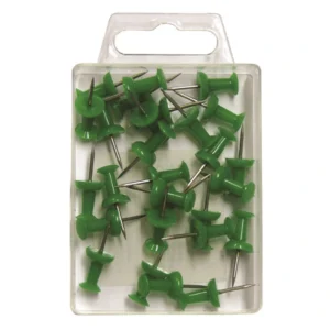 Kartnål Push pin grön (30)