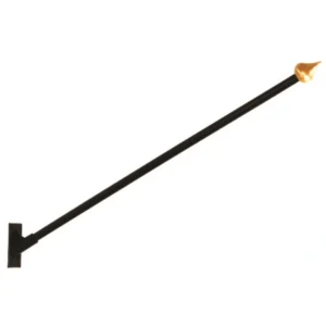 Flaggfäste för entreflagga svart