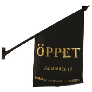 flagga öppet