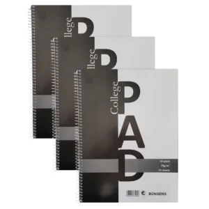 Kollegieblock A4 Olinjerat 3-Pack