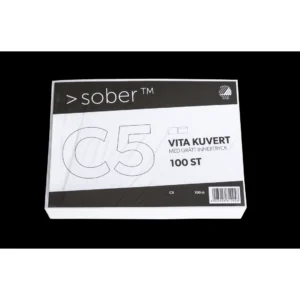 Kuvert Sober C5 Vit 90g Remsa (100)
