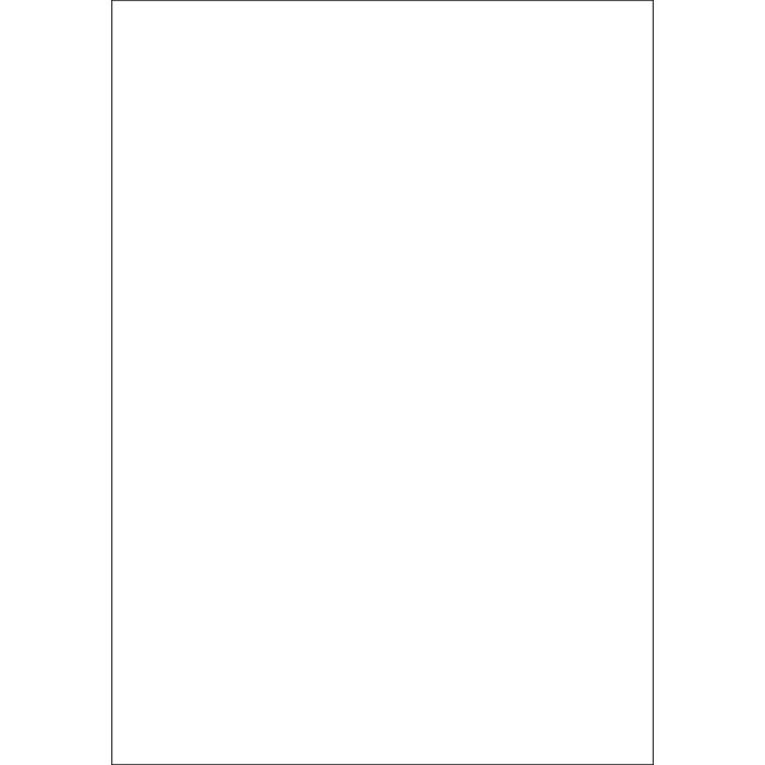 Kartong 70x100 1000g vit