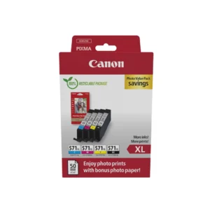 CLI-571XL value pack & 10x15 PP 201 (50)