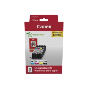 CLI-581 BK/C/M/Y Photo Value Pack