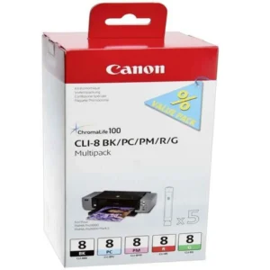 CLI-8 BK/PC/PM/R/G ink cartridges