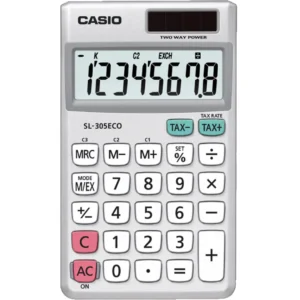 Casio calculator  SL-305ECO, Grey