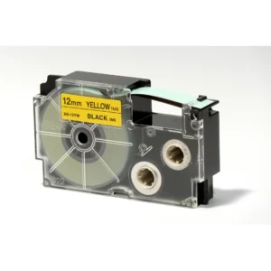 CASIO Label printer tape black on yellow