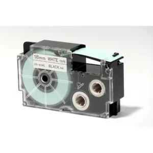 CASIO Label printer tape black on white