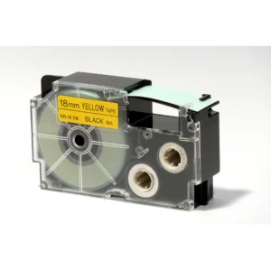 CASIO Label printer tape black on yellow