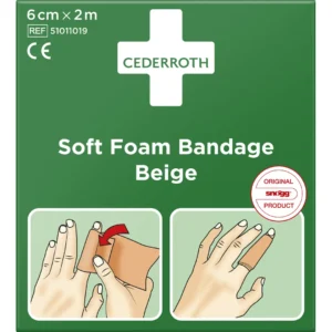 Cederroth Soft Foam Bandage Beige 6 cm x 2m