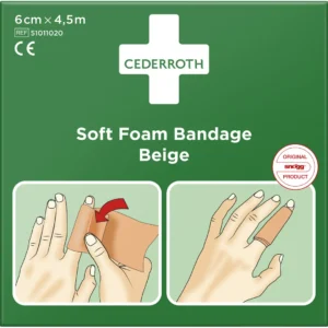 Cederroth Soft Foam Bandage Beige 6 cm x 4,5m