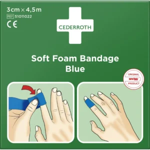 Cederroth Soft Foam Bandage Blue 3 cm x 4,5m