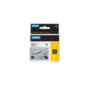 DYMO Rhino Industriell Tejp Krympslang 19mm x 1.5m svart på