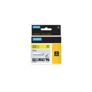 DYMO Rhino Industriell Tejp Färgad Vinyl 19mm x 5.5m svart p