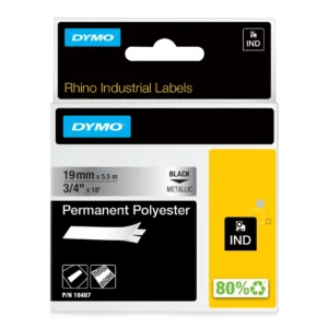 DYMO Rhino Industriell Tejp Permanent Polyester 19mm x 5.5m