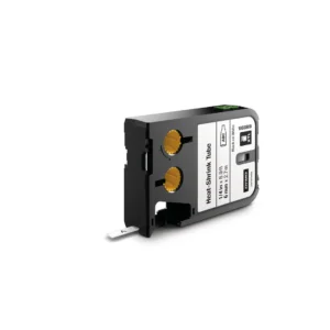 DYMO XTL Krympslang 6mm x 2.7m svart på vit