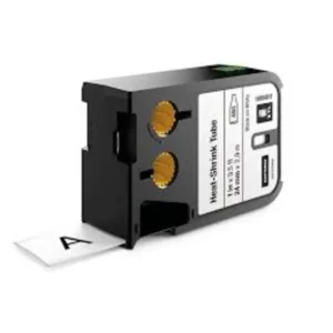 DYMO XTL Krympslang 24mm x 2.7m svart på vit