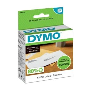 DYMO LabelWriter 28 mm x 89 mm Standardadressetikett Vit 1 R