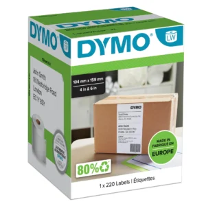 DYMO LabelWriter 104 mm x 159 mm Stora Fraktetiketter Vit 1