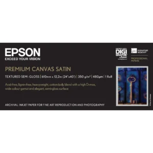 24'' Premium Canvas Satin Roll 350g 12,2m