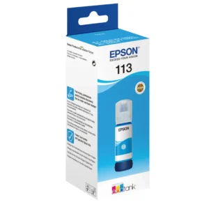 113 EcoTank Pigment Cyan ink bottle