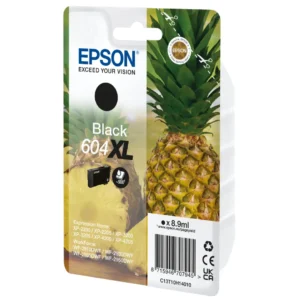 T604XL Black Ink Cartridge w/alarm