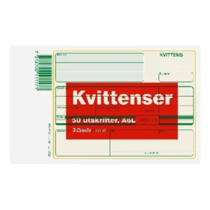Blankett kvittens A6L 50