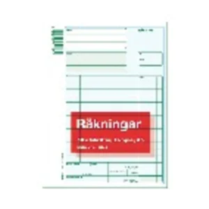 Blankett räkning A5 2X50