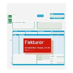Blankett faktura A4 2X50