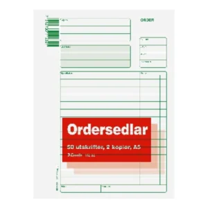 Blankett order A5 3X50