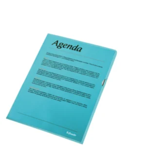 Mapp 105my PP präglad A4 blå (10)