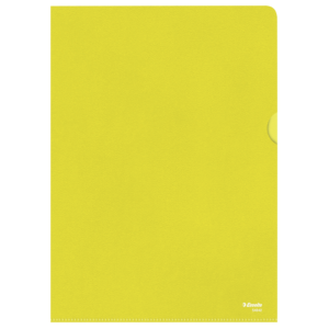Mapp 105my PP präglad A4 gul (100)