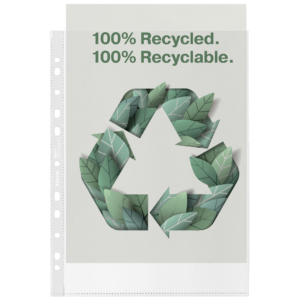 Esselte Recycled Plastficka A4 70µ B/20