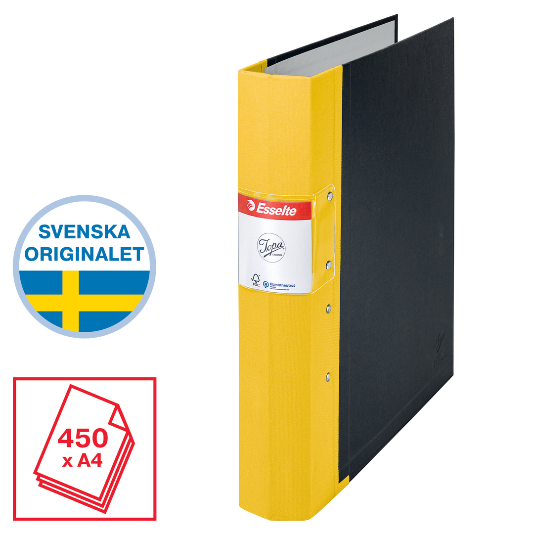 Träryggspärm Jopa A4/60 gul - Bild 3