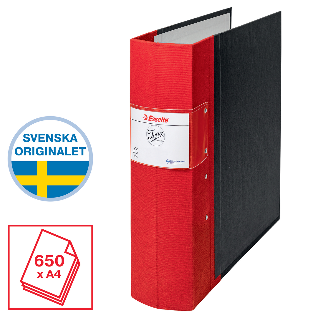 Träryggspärm Jopa A4/80 röd - Bild 2