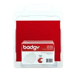 Badgy blank white 0,50mm thick cards (100)