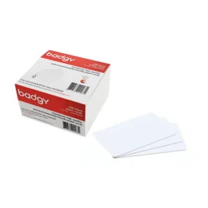 Badgy blank white 0,76mm thick paper cards (100)