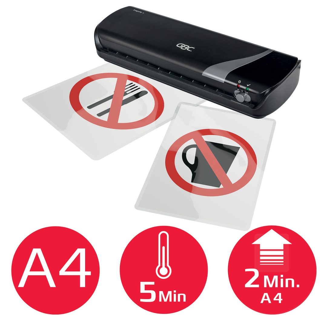 Laminator GBC Inspire+ A4 svart - Bild 3