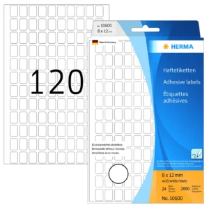 Herma etikett manuelll avtagbar 8x12 vit (2880)