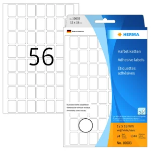 Herma etikett manuelll avtagbar 12x18 vit (1344)