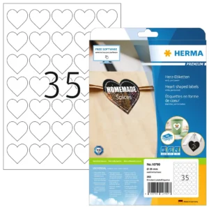 Herma label Premium hearts 35mm A4 (350)